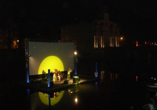 Kosmos perform at the Padova River Festival.
